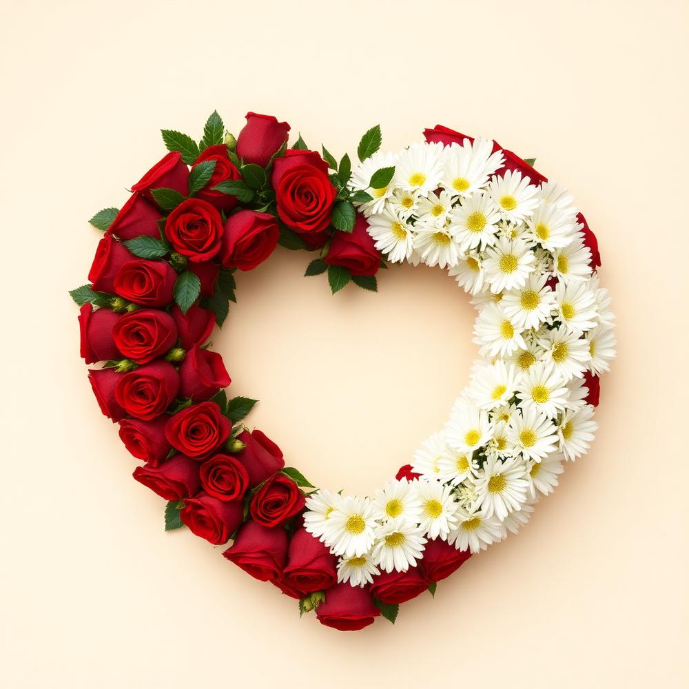 Corazón Rosas Rojas